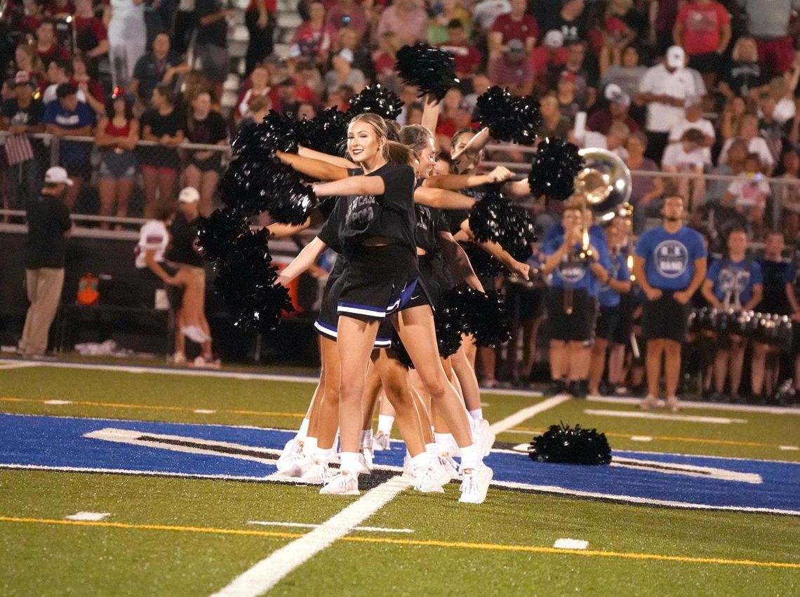 ewcastle High School’s Pom took the field during the season opening football game against Weatherford to show the crowd what they’ve been working on for the new school year.