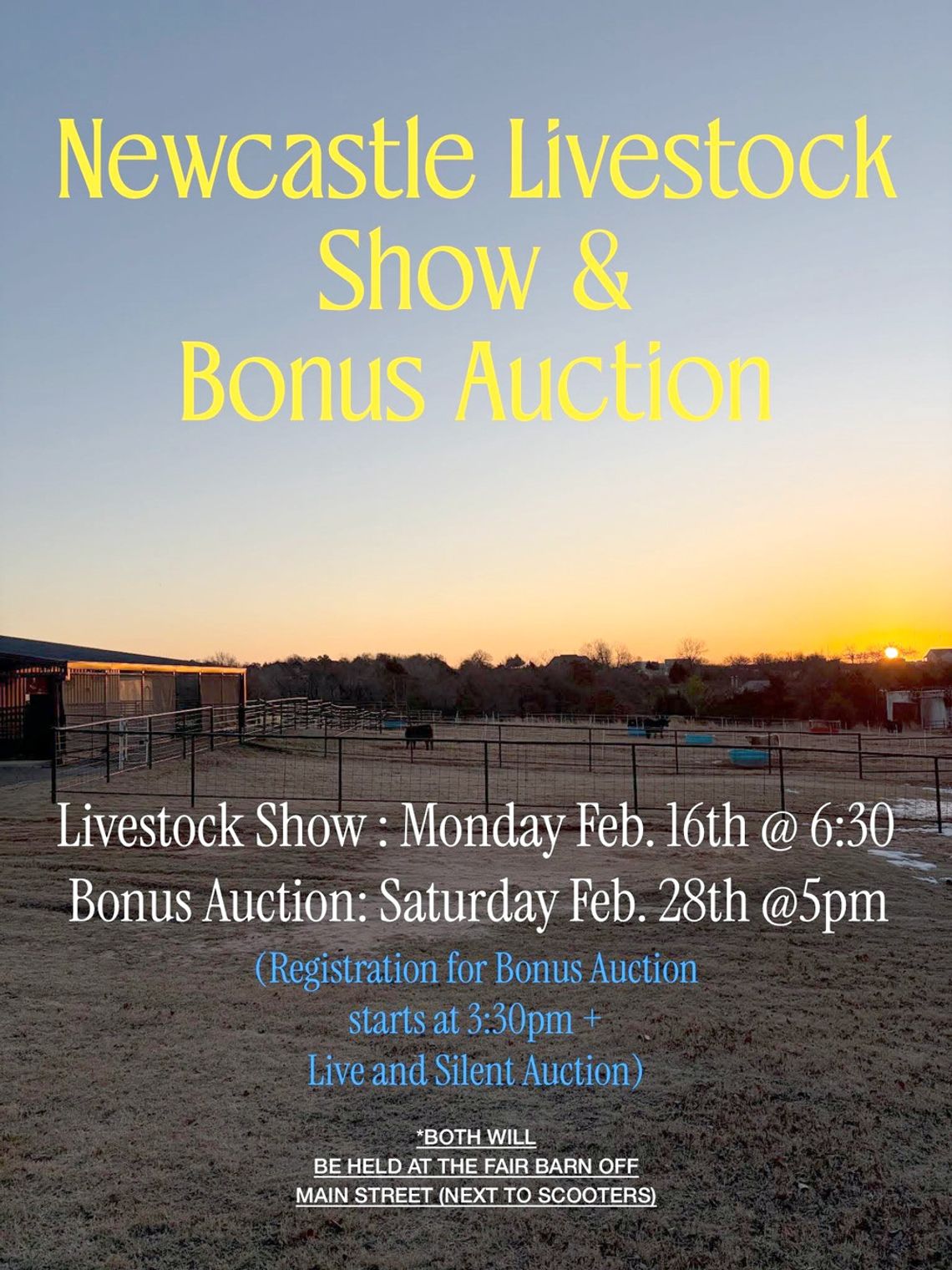 Newcastle Livestock Show is Feb. 16, Bonus Auction seeks support, is Feb. 28
