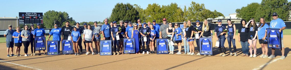 Newcastle Racer Fast Pitch softball seniors saluted