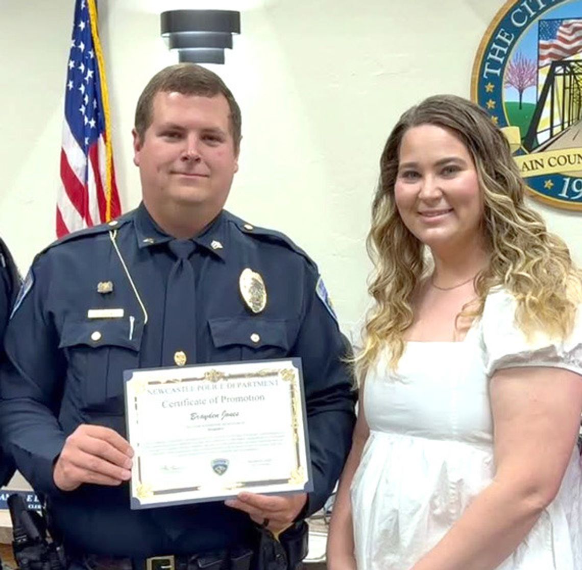 Officers Jones, Mauldin receive promotions by NPD Officers Jones, Mauldin receive promotions by NPD