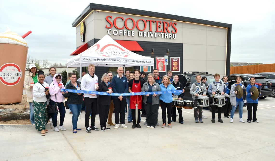 Ribbon cut at Scooter’s Coffee