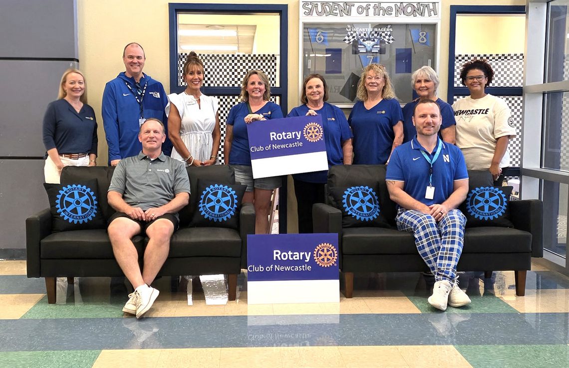 Rotarians donate 2 couches to NMS Rotarians donate 2 couches to NMS