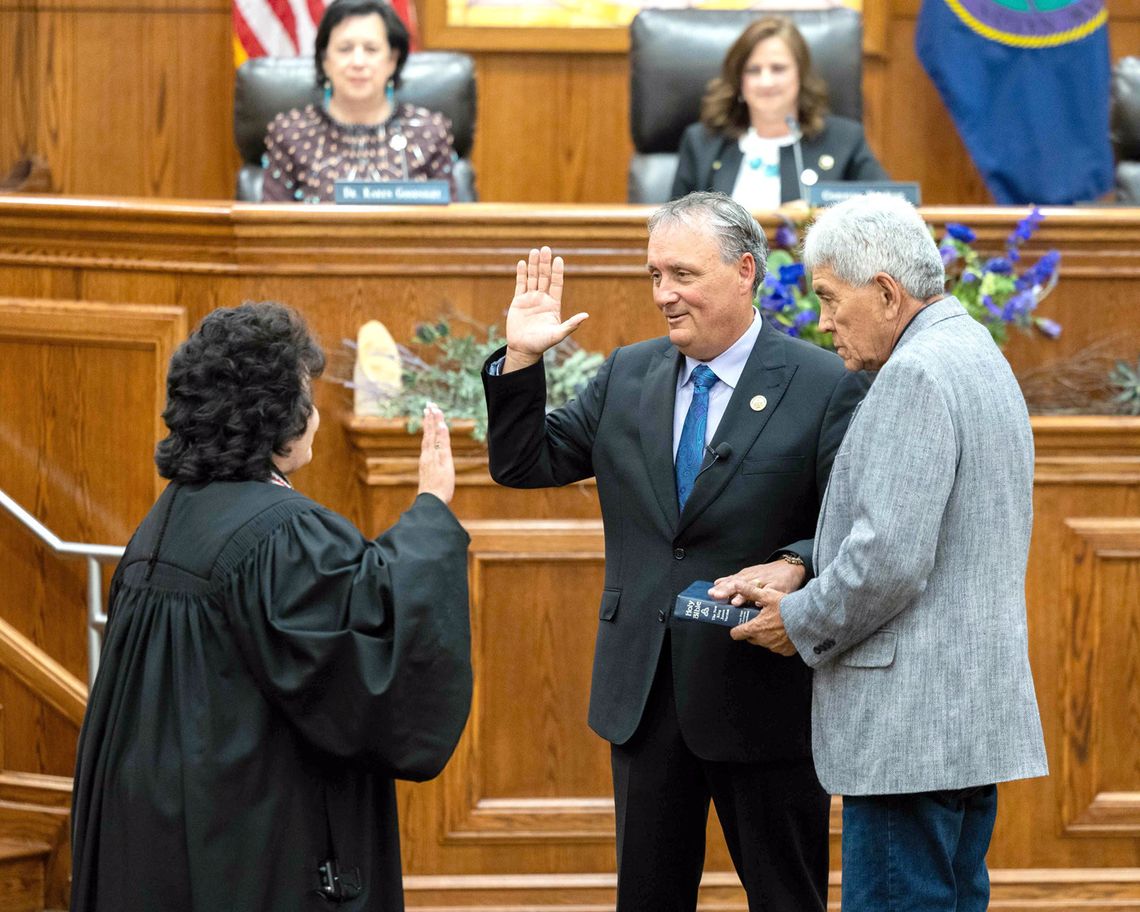 Scott Wood sworn in as Lt. Governor of the Chickasaw Nation Scott Wood sworn in as Lt. Governor of the Chickasaw Nation