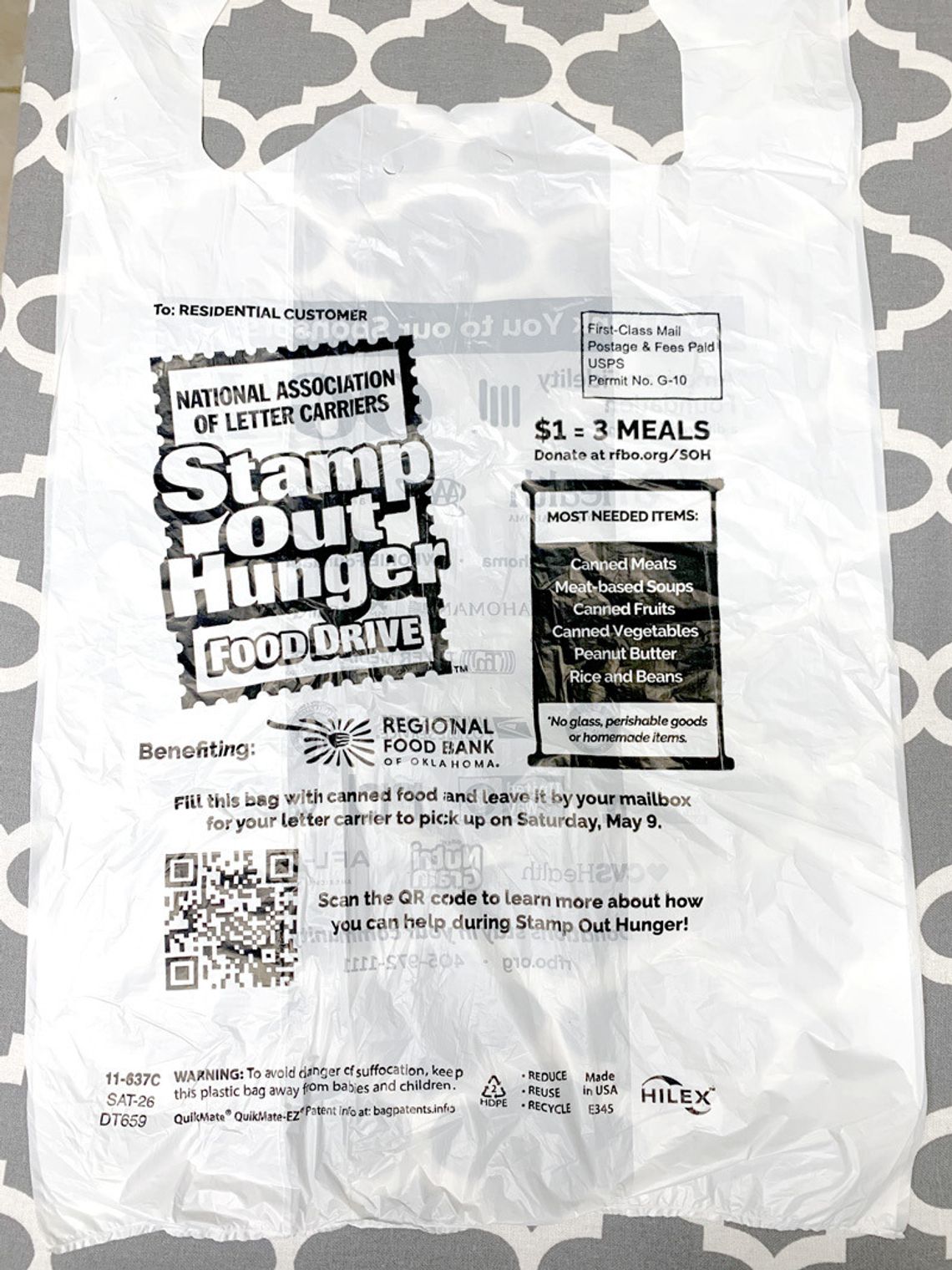 Stamp Out Hunger by donating items this Saturday