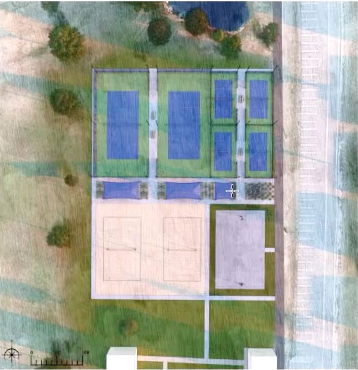 Tennis, pickleball, volleyball courts proposed for Veterans Park Tennis, pickleball, volleyball courts proposed for Veterans Park