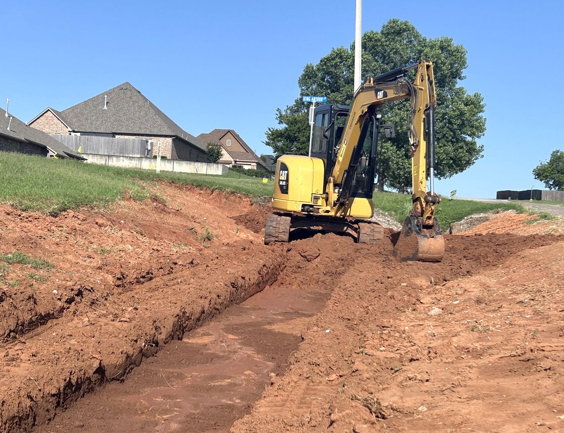 The Ridge drainage project is ongoing