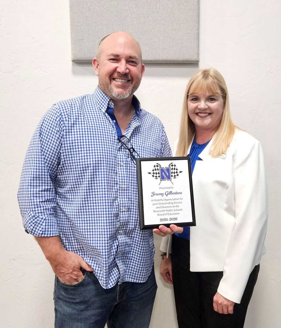 White, Kreger take oath of office to serve NPS Board of Education