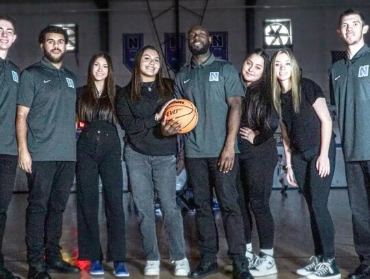 Ethan Conner, Quentin Blue, Haylee James, Jisela Muñoz, Head Coach Jessie Brown, Briseida Acosta, Kamden Grigsby, Mike Allen, and (not pictured) Addy McCann