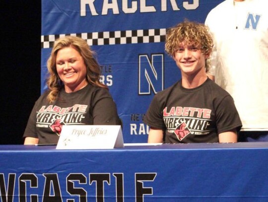 Newcastle wrestler Pryce Jeffries has signed a National Letter of Intent to wrestle at Labette Community College in Parsons, Kansas. • photo provided