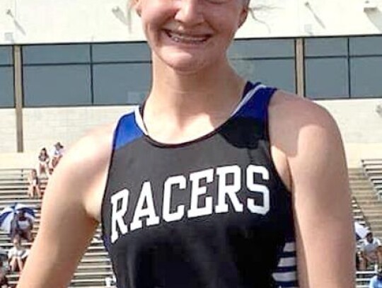 Addy Bush 800M bronze medalist • photo provided