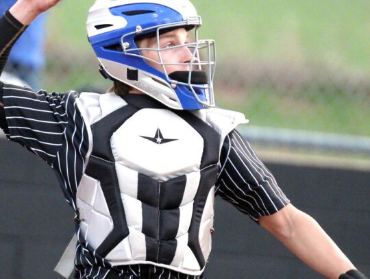 • photos by Vickie Crossley Newcastle senior James Folsom was named the 2023 Middle West All-State Oklahoma Baseball Coaches Association catcher. He will play at 6 p.m. June 4 at David Allan Park in Enid.