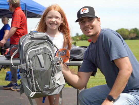 Haley Lumpkin, 1st place 7-10, Biggest Fish, 6 lb 6 oz