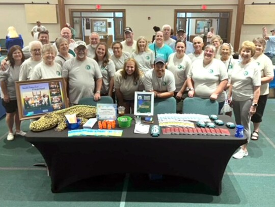 Newcastle Christian Church representatives played host and set up the Newcastle Chamber’s recently held “Meet the Community.” They helped vendors unload, served lunch, and cleaned up. • photo submitted