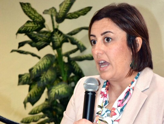 Headline speaker for the Newcastle Chamber of Commerce State of the State luncheon on Tuesday, August 22 was State Senator Jessica Garvin (R-Duncan). • photo by Mark Codner