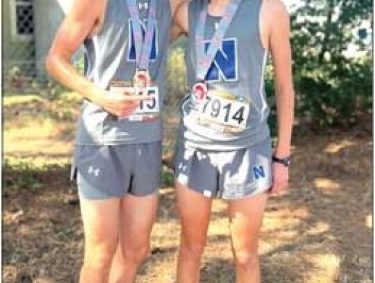 Collin Seely and Luke Perkins had the fastest times, and medaled, for the Newcastle boys at Carl Albert. • photo provided