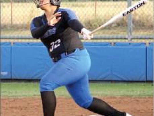 Home Run Sisters Sisters Lilyana Portillo (32) and Vanessa Portillo (18) shared home run-hitting duties at the Harrah game last week.