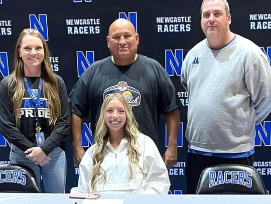 Brooklyn Lyles made it official with her signing a letter of intent to play fast-pitch softball next year at the University of Central Oklahoma in Edmond. • photo provided