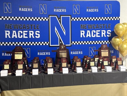 State Champions take traditional photo The Newcastle Racers’ State Champion Fast-Pitch Softball team continued its tradition of taking a photograph at the Myriad Botanical Gardens in Oklahoma City. The 2023 State Champions pictured, from front left, are