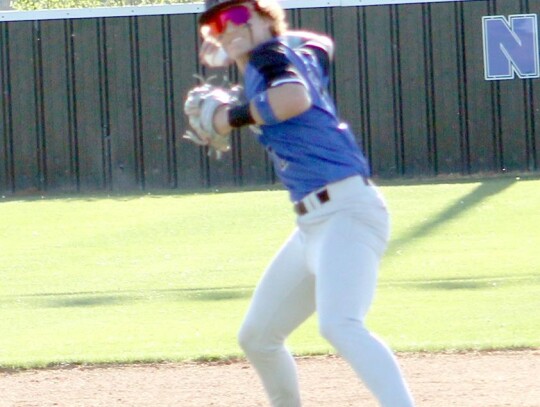 Newcastle’s Austin Gibson makes the play from the infield during the Regional finals on Friday. • photo by Lisa Smith-Longman