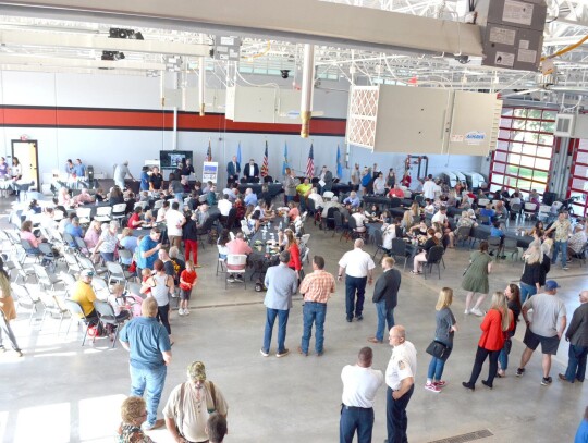 Estimated 300 attend Fire Station #1 grand opening A nice turnout of local and area residents, area fire departments, city officials and Guernsey and Lingo Construction representatives were in attendance at the Newcastle Fire Station #1 grand opening and 