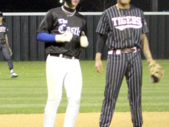 Taj Smith, 34 (now a senior), Lane Seaton, 3, and Tyler Frazier, 24, (both who are now juniors) were named to The Oklahoman’s 2024 Little All City High School baseball team as Honorable Mention. • photos by Lisa Smith-Longman