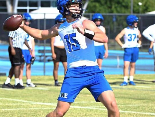 All-Tournament Team and scholarship offer Newcastle’s Racers attended a 7-on-7 football tournament at Heritage Hall this summer, and finished on the winning side, 5-2, making it to the semi-finals. Quarterback Jackson Schanuel made the All-Tournament te